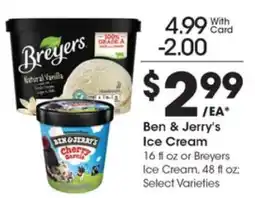 Kroger Ben & Jerry's Ice Cream offer