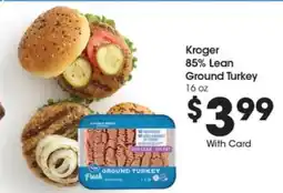Kroger Kroger 85% Lean Ground Turkey offer