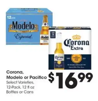Kroger Corona, Modelo or Pacifico offer
