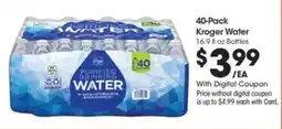 Kroger 40-Pack Kroger Water offer