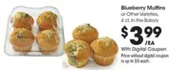 Kroger Blueberry Muffins offer