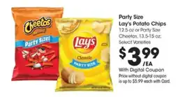 Kroger Lay's Potato Chips or Cheetos Party Size offer