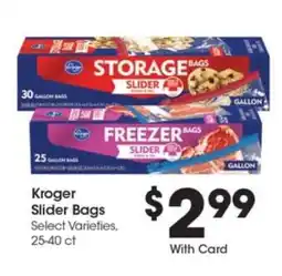 Kroger Kroger Slider Bags offer