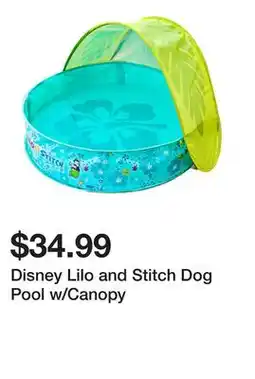 Petsmart Disney Lilo and Stitch Dog Pool w/Canopy offer