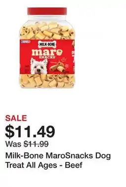 Petsmart Milk-Bone MaroSnacks Dog Treat All Ages - Beef offer