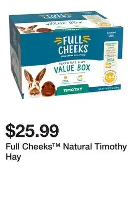 Petsmart Full Cheeks Natural Timothy Hay offer
