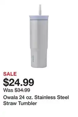 Dick's Sporting Goods Owala 24 oz. Stainless Steel Straw Tumbler offer