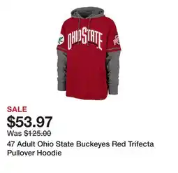 Dick's Sporting Goods 47 Adult Ohio State Buckeyes Red Trifecta Pullover Hoodie offer