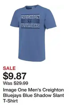 Dick's Sporting Goods Image One Men's Creighton Bluejays Blue Shadow Slant T-Shirt offer