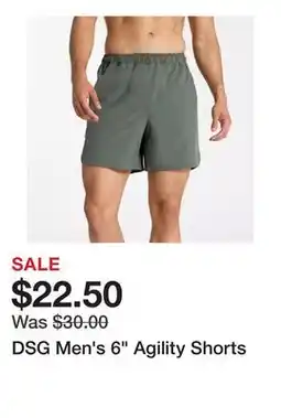 Dick's Sporting Goods DSG Men's 6 Agility Shorts offer