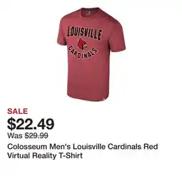 Dick's Sporting Goods Colosseum Men's Louisville Cardinals Red Virtual Reality T-Shirt offer