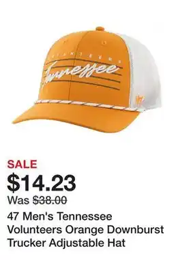 Dick's Sporting Goods 47 Men's Tennessee Volunteers Orange Downburst Trucker Adjustable Hat offer