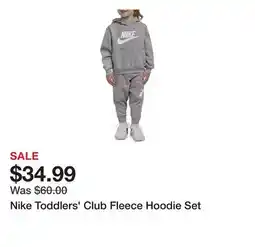 Dick's Sporting Goods Nike Toddlers' Club Fleece Hoodie Set offer