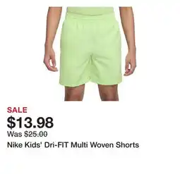 Dick's Sporting Goods Nike Kids' Dri-FIT Multi Woven Shorts offer
