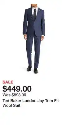 Nordstrom Ted Baker London Jay Trim Fit Wool Suit offer