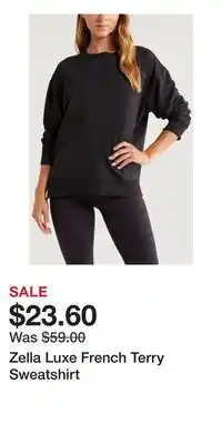 Nordstrom Zella Luxe French Terry Sweatshirt offer