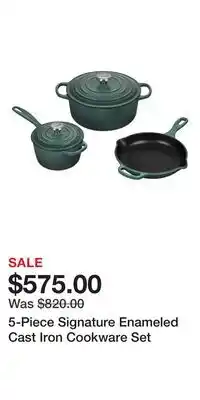 Nordstrom 5-Piece Signature Enameled Cast Iron Cookware Set offer