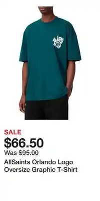 Nordstrom AllSaints Orlando Logo Oversize Graphic T-Shirt offer