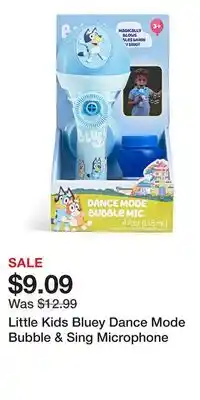 Kohl's Little Kids Bluey Dance Mode Bubble & Sing Microphone offer