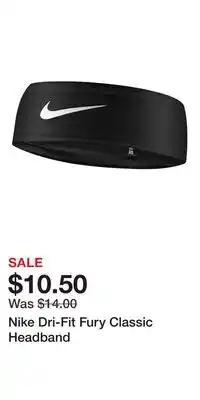Kohl's Nike Dri-Fit Fury Classic Headband offer