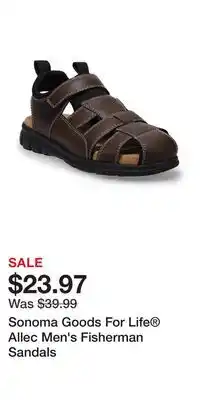 Kohl's Sonoma Goods For Life Allec Men's Fisherman Sandals offer