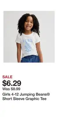 Kohl's Girls 4-12 Jumping Beans Short Sleeve Graphic Tee offer