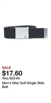 Kohl's Men's Nike Golf Single Web Belt offer