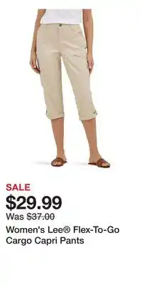 Kohl's Women's Lee Flex-To-Go Cargo Capri Pants offer