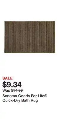 Kohl's Sonoma Goods For Life Quick-Dry Bath Rug offer