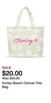Kohl's Hurley Beach Canvas Tote Bag offer