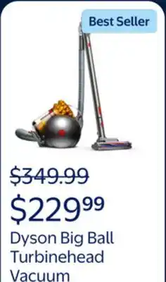 Walmart Dyson Big Ball Turbinehead Canister Vacuum | Yellow/Iron | New offer