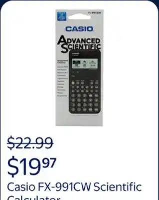 Walmart Casio FX-991CW Scientific Calculator offer