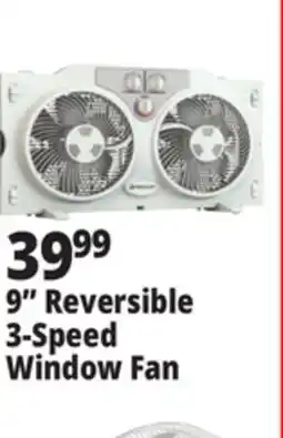 Ocean State Job Lot 9 Reversible 3-Speed Window Fan offer