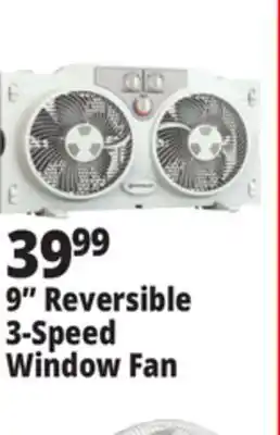 Ocean State Job Lot 9 Reversible 3-Speed Window Fan offer