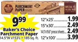 Ocean State Job Lot Parchment Paper offer