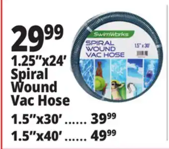 Ocean State Job Lot 1.25x24' Spiral Wound Vac Hose offer