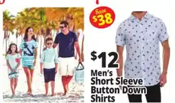 Ocean State Job Lot Men's Short Sleeve Button Down Shirts offer