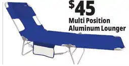 Ocean State Job Lot Multi Position Aluminum Lounger offer