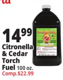 Ocean State Job Lot Citronella & Cedar Torch Fuel offer