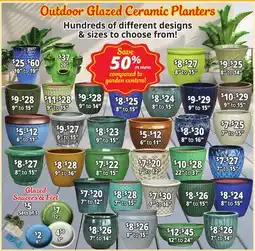 Ocean State Job Lot Outdoor Glazed Ceramic Planters offer