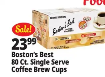 Ocean State Job Lot Boston's Best 80 Ct. Single Serve Coffee Brew Cups offer
