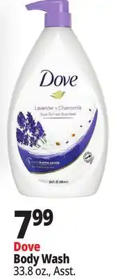 Ocean State Job Lot Dove Body Wash offer