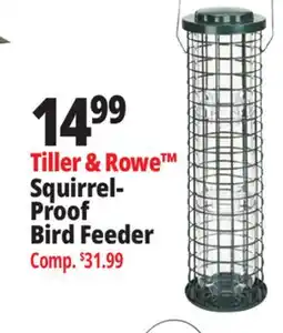Ocean State Job Lot Tiller & Rowe Squirrel Proof Bird Feeder offer