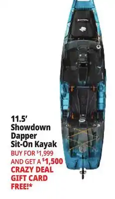 Ocean State Job Lot 11.5' Showdown Dapper Sit-On Kayak offer