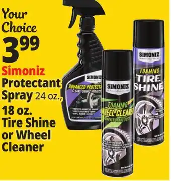Ocean State Job Lot Protectant Spray 24 oz., 18 oz. Tire Shine or Wheel Cleaner offer