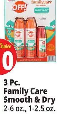Ocean State Job Lot 3 Pc. Family Care Smooth & Dry offer