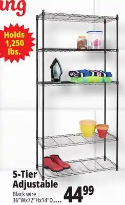 Ocean State Job Lot 5-Tier Adjustable offer