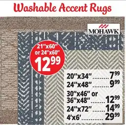Ocean State Job Lot Washable Accent Rugs offer