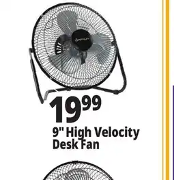 Ocean State Job Lot 9 High Velocity Desk Fan offer