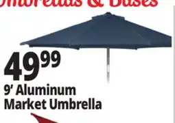 Ocean State Job Lot 9' Aluminum Market Umbrella with Tilt offer